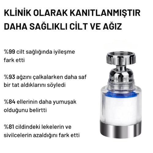 Lumirsa™ Filtreli 360° Döner Musluk Başlığı